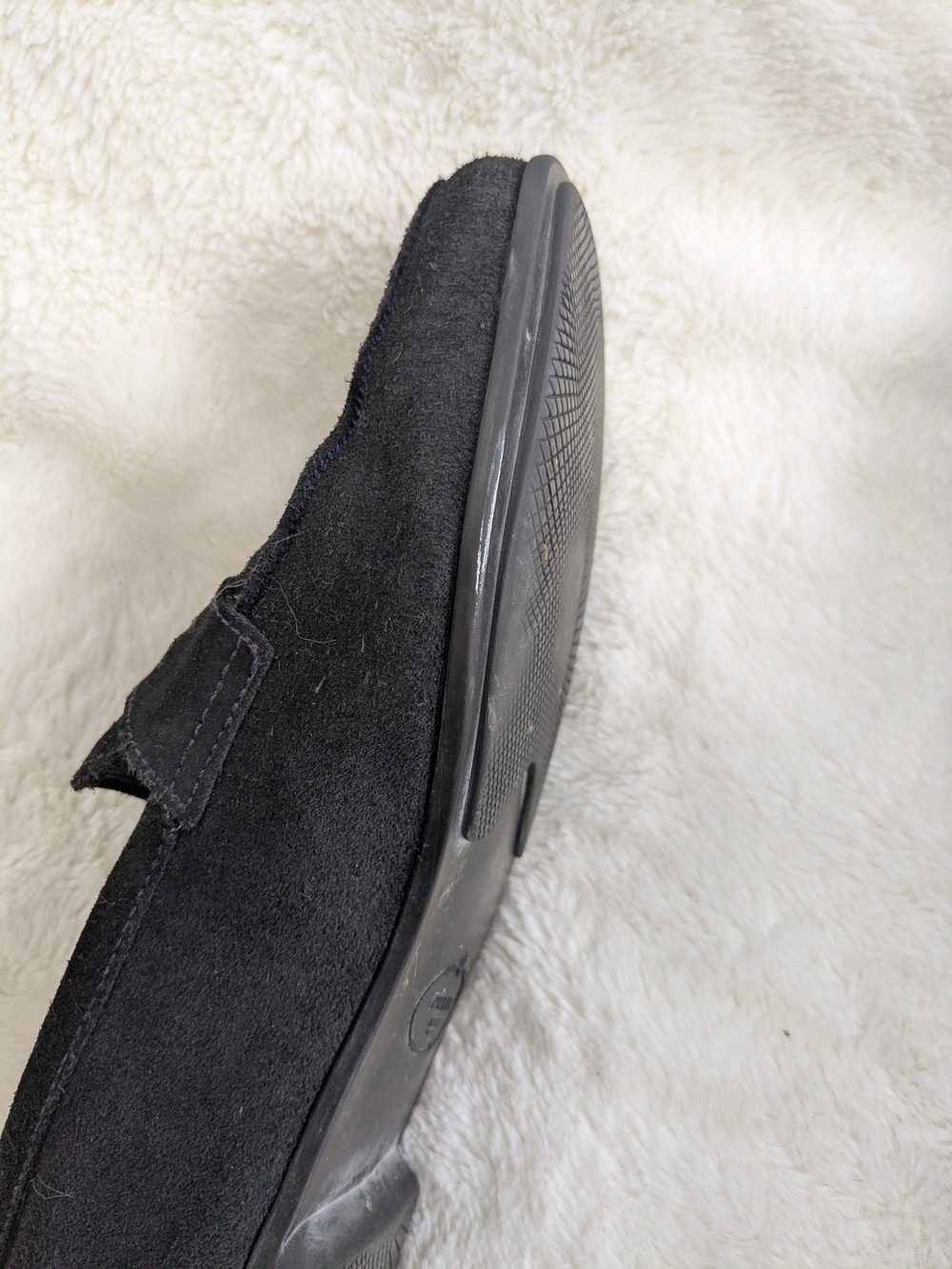 Prada Men’s Black Suede Penny Loafers - Picture 6 of 14